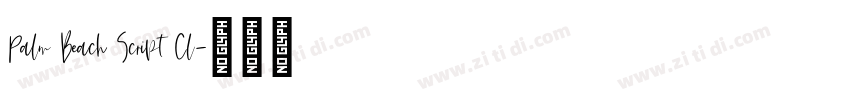 Palm Beach Script Cl字体转换